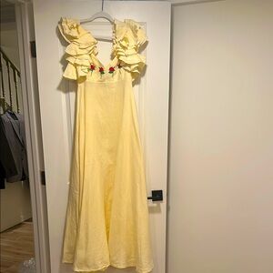 Famn Mon yellow maxi dress